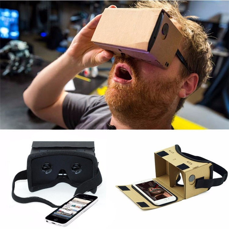 DIY Ultra Clear Google Cardboard VR BOX 2.0 Virtual Reality 3D Glasses for iPhone SmartPhone computer gafas xiaomi mi vr headset