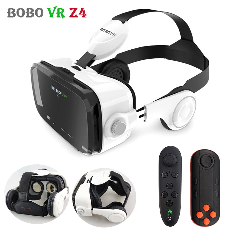 Original BOBOVR Z4 Leather 3D Cardboard Helmet Virtual Reality VR Glasses