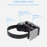 VR 3D Box Virtual Reality Goggles Foldable VR Headset Glasses Googles Cardboard Helmet For Smartphones 4.7-6.0"