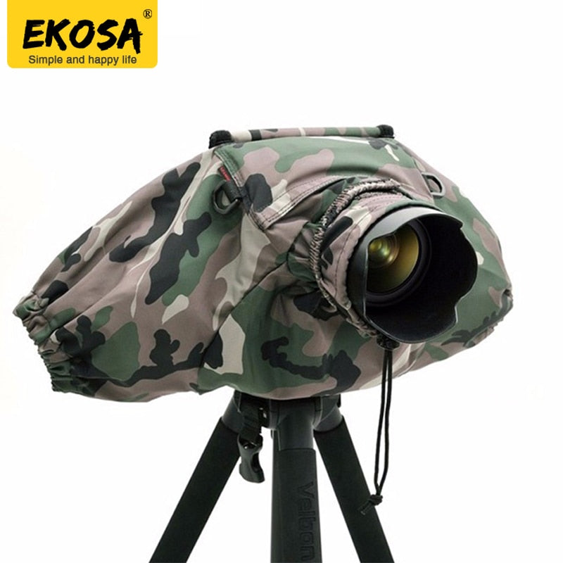Ekosa Professional Camera Rain Covers Coat Bag Protector Rainproof Waterproof Against Dust for Canon Nikon Pendax Sony DSLR SLR