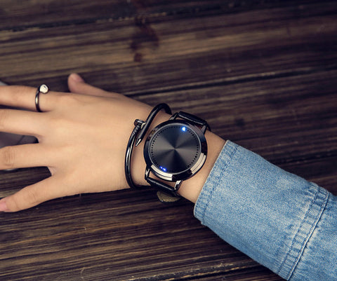Trendy Creative Fashion LED Simple Smart Touch Screen Watch Electronic Watch Male And Female Couple