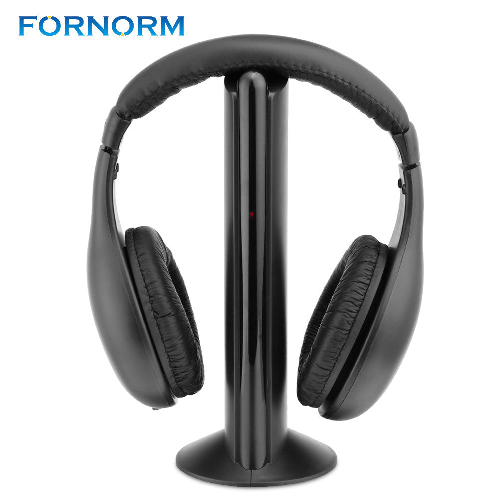 FORNORM 5 in 1 Wireless Cordless Headphone