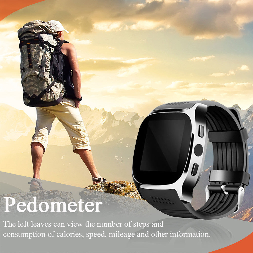 FORNORM Mini Style T8 Bluetooth Smart Watch Support SIM TF Card Sleep Monitor Message Notifier For Android