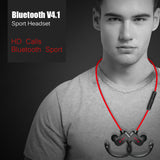 FORNORM Sports Bluetooth Headphone SweatProof Earphone Magnetic Earpiece Stereo Wireless Headset for Mobile Phone