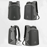 Men's Waterproof Charging Backpack Business Satchel Bag Large Capacity Laptop Backpack with USB Charging Port for Outing