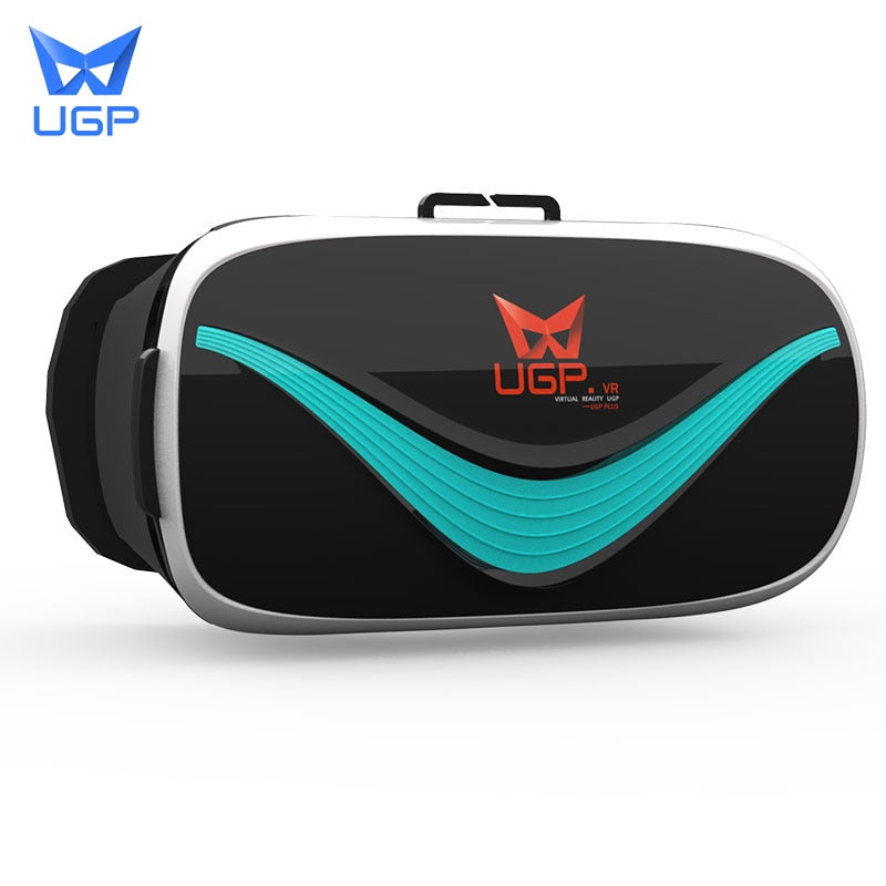 UGP V3 VR Google Cardboard Virtual Reality 3D Glasses Immersive Head-mounted Cinema Goggles For 3.5-6.0 Inch Smartphones