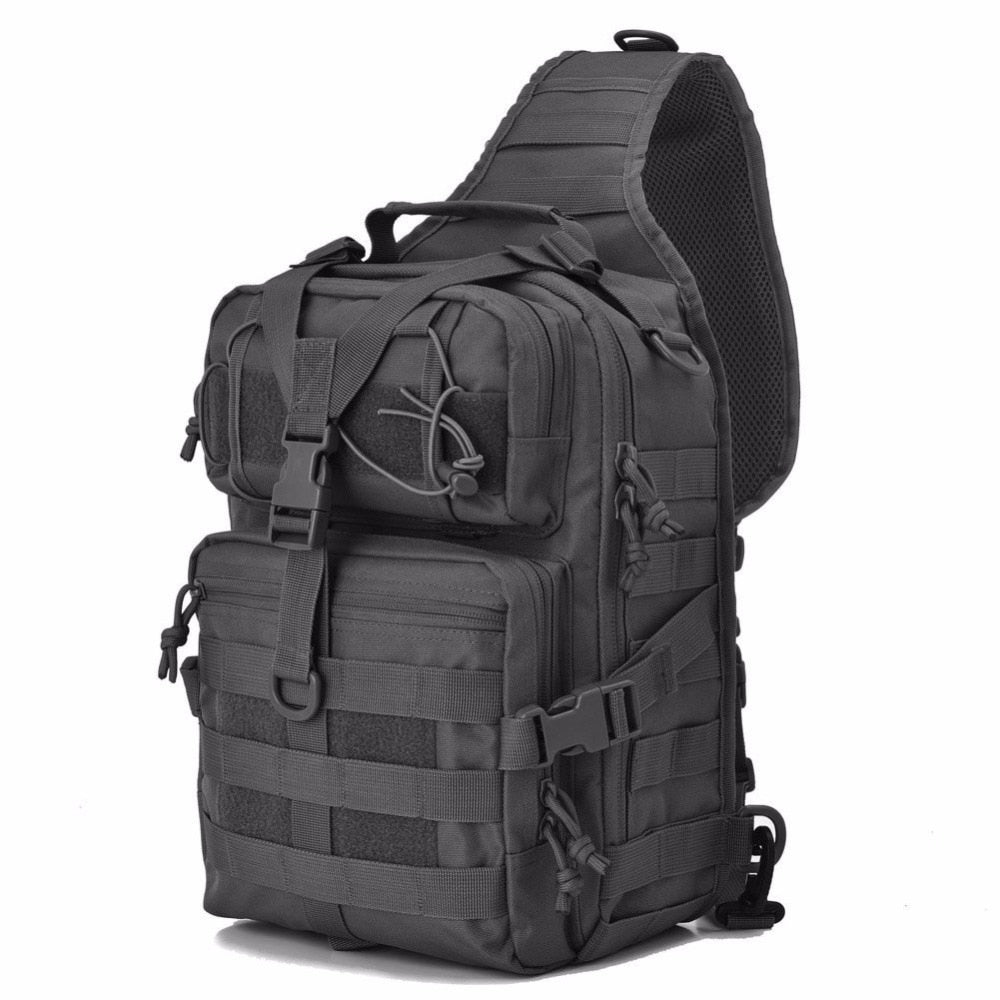 Military Tactical Assault Pack Sling Backpack Army Molle Waterproof EDC Rucksack Bag for Outdoor Hiking Camping Hunting 20L