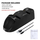 PS4 Controller Joypad Joystick Handle USB Charger Dual USB Fast Charging Dock Station for Playstation 4 PS4 Slim / PS4 Pro