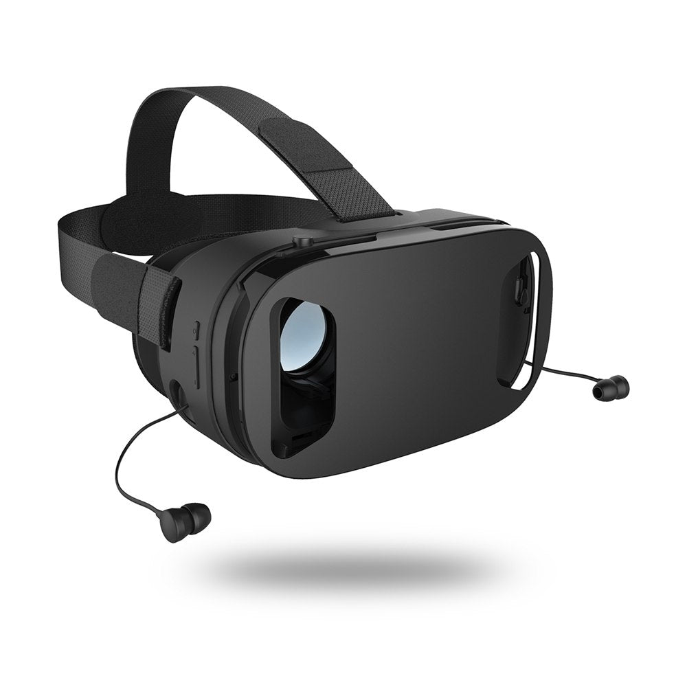 3D VR Glasses W/earphones Games & Movies Virtual Reality Headset for 4.6-6'' Smart phone 42mm Optical lens 102 degree View