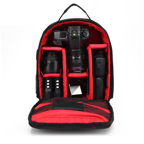Waterproof multi-functional Digital DSLR Camera Video Bag w/ Rain Cover Small SLR Camera Laptop Bag for Photographer HU-04