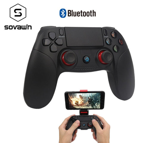 Sovawin Wireless Smartphone Joystick Gamepad Android Controller Bluetooth Control for IOS and Android PC Smart TV with Support