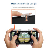 For PUBG STG FPS Game Trigger Cell Phone Mobile Controller Fire Button Gamepad L1R1 Aim Key Joystick for iphone Android