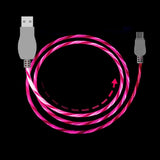 LED Glow Charging Data Sync Mobile Phone