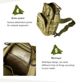 Free Knight 600D Molle Military Backpack Army Tactical Shoulder Bag Camping Hiking Camouflage Bag Utility Trekking Hunting Bag