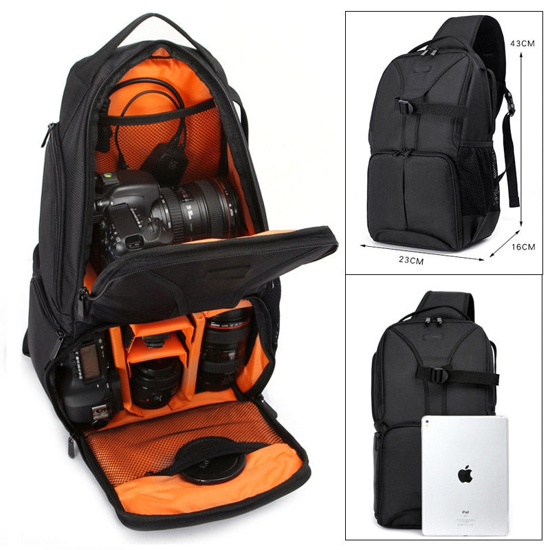 Photo Waterproof DSLR SLR Sling Flipside Camera Video Nylon Bag