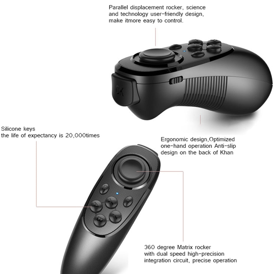 MOCUTE Android Gamepad Universal Bluetooth Gamepad Gaming Joystick Wireless Joypad Remote Controller for Phone VR BOX VR Glasses