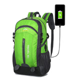40L Waterproof Backpack Hiking Bag Cycling Climbing Backpack Travel Outdoor Bags Men Women USB Charge Anti Theft Sports Bag