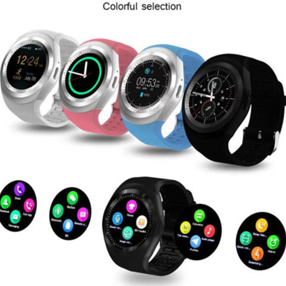 Y1 Bluetooth Touch Screen Smart Watch with Micro SIM TF Slot Wearable Devices For iOS Android Smartphone