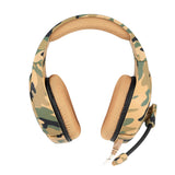 ONIKUMA K1 3.5mm Gaming Headsets with Mic Stereo Sound Noise Reduction Music Headphones for PC New Xbox Laptop DS PSP Camouflage Yellow