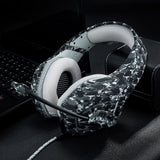ONIKUMA K1 3.5mm Gaming Headsets with Mic Stereo Sound Noise Reduction Music Headphones for PC New Xbox Laptop DS PSP Camouflage Yellow