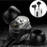HIFI Earphone Dual Dynamic Driver Headphone Super