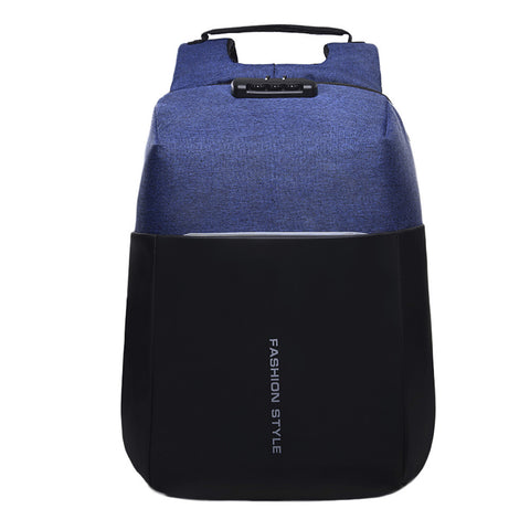 Multi-functional Backpack Password Lock High-capacity Laptop Bag with USB
