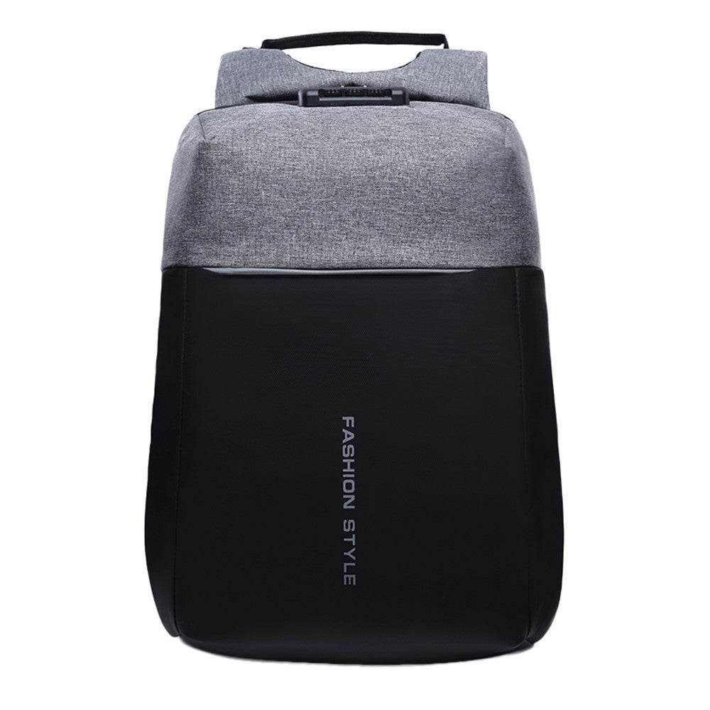 Multi-functional Backpack Password Lock High-capacity Laptop Bag with USB
