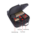 Laptop Backpack Satchel Shoulder Bag Large Capacity Travel Backpack for Men (Black)