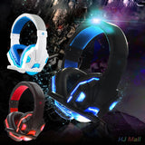 3.5mm Bass Video Game Gaming Headphone Headset Earphone W/ Mic