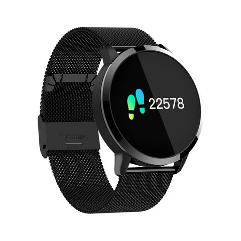 Diggro Q8 OLED Bluetooth Fitness Smart Watch Stainless Steel Waterproof Wearable Device Smartwatch Wristwatch Men Women Tracker
