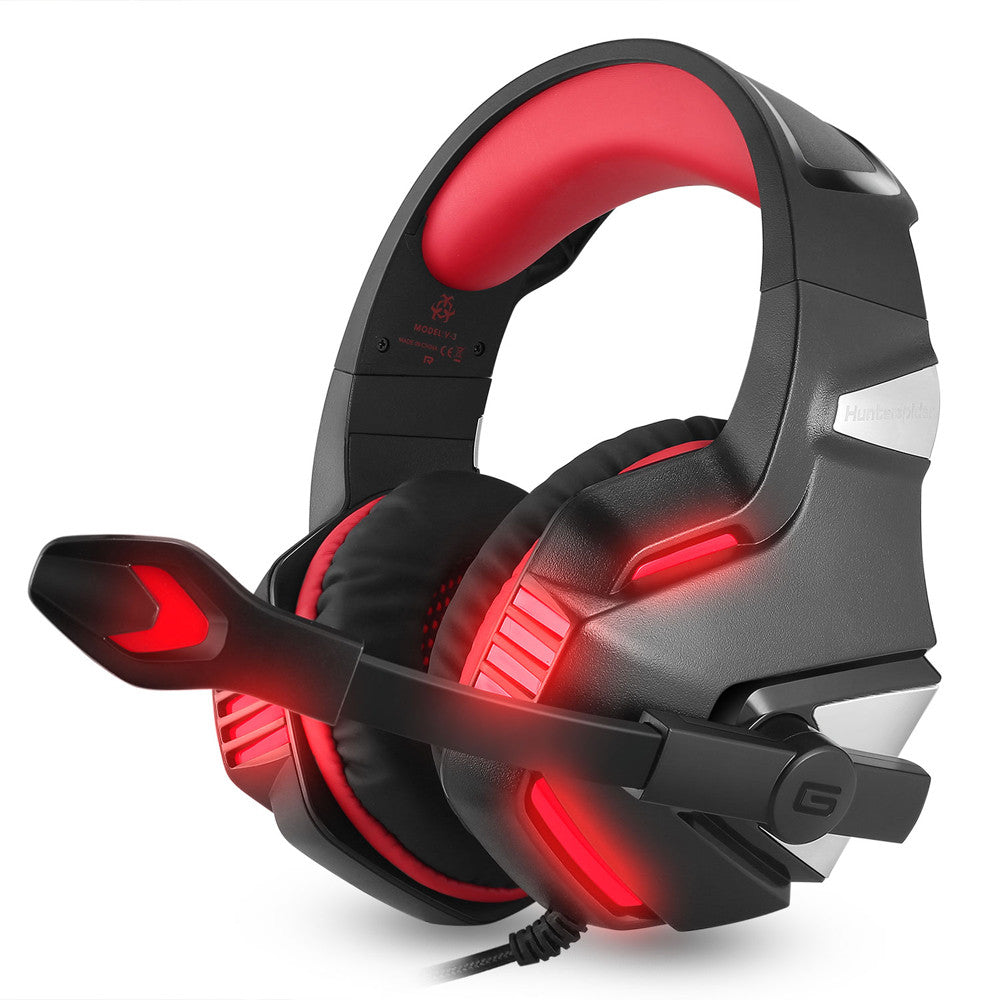 Hunterspider V-3 3.5mm Wired Gaming Headsets Over Ear Headphones Noise