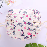 Women Drawstring Cosmetic Bag Fashion Travel Makeup Bag Organizer Make Up Case Storage Pouch Toiletry Beauty Kit Box Wash Bag
