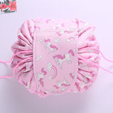 Women Drawstring Cosmetic Bag Fashion Travel Makeup Bag Organizer Make Up Case Storage Pouch Toiletry Beauty Kit Box Wash Bag
