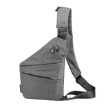 Fashion Canvas Chest Bag Men Simple Single Shoulder Bags for Men Chest Pack Anti Theft Male Messenger Bag Black Phone Blosas
