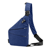 Fashion Canvas Chest Bag Men Simple Single Shoulder Bags for Men Chest Pack Anti Theft Male Messenger Bag Black Phone Blosas