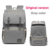 Diaper Bag USB Baby Nappy Bag Mummy Daddy Backpack Large Capacity Waterproof Casual Laptop Bag Rechargeable Holder for Bottle