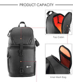Photo Camera Sling Bag Shoulder Cross Digital Case Waterproof w/ Rain Cover DSLR Soft Men Women Bag for Canon Nikon Sony SLR