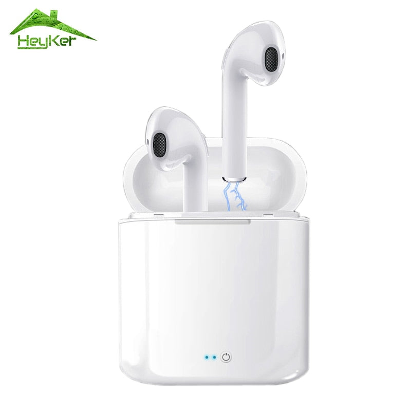 Audifonos i7s Tws Bluetooth Earbuds Wireless Headphones Headset Stereo In-Ear Earphones With Charging Box for iPhone and Android