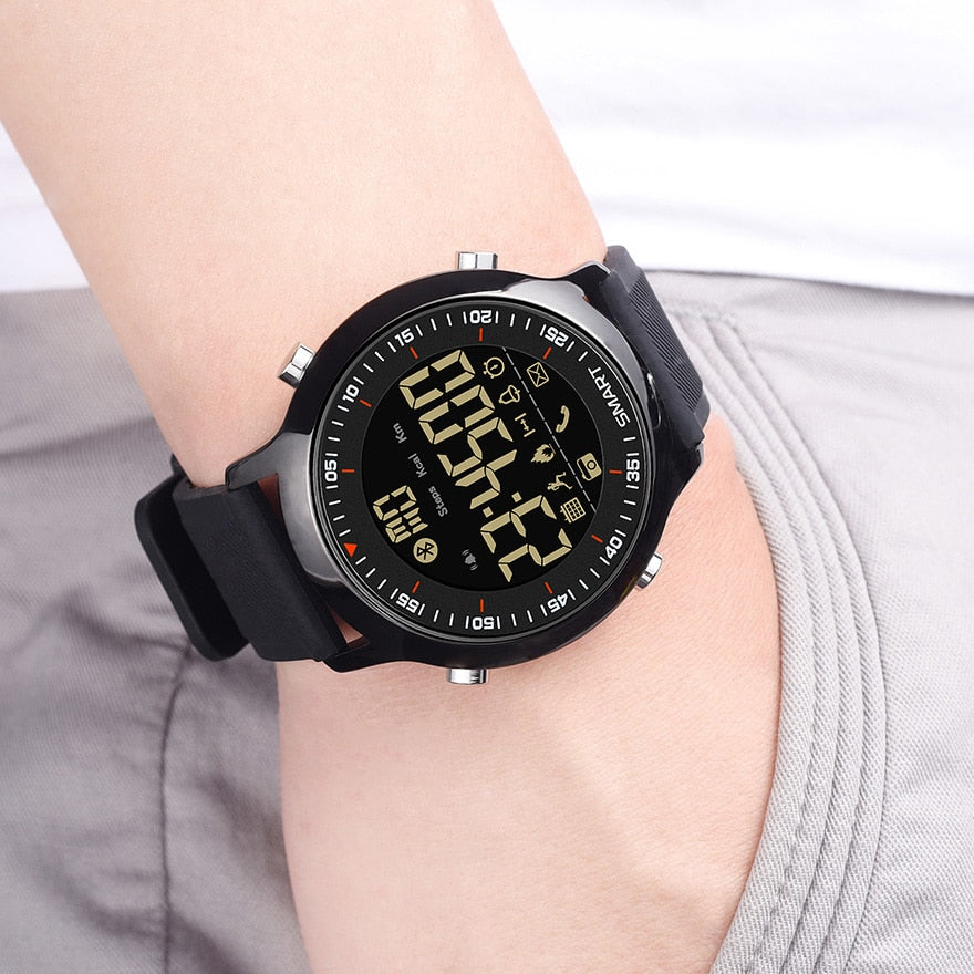 SYNOKE Smart Watch Waterproof IP68 5ATM Message Reminder Ultra-long Standby Xwatch Chronograph Sport Smartwatch Gift for men