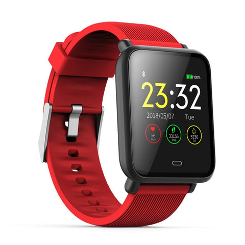 SCOMAS Q9 Smart Watch Men Women 1.3"IPS Fitness Tracker Pedometer Health Heart Rate Blood Pressure Smartwatch For Android IOS