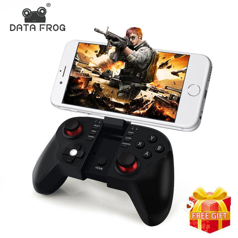 Data Frog VR Bluetooth Android Gamepad Wireless Joystick Controller For PC Smart TV  Mini Gaming Gamepads