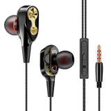 TEBAURRY Double Unit Drive In Ear Earphone Bass