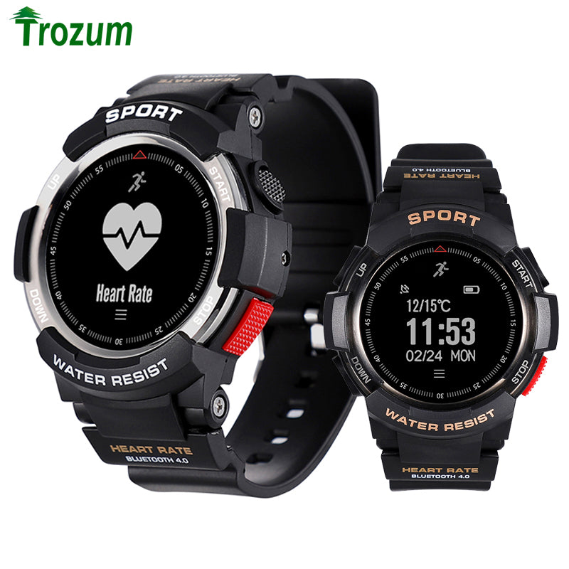 2019 NEW No.1 F6 Smartwatch IP68 Waterproof Bluetooth 4.0 Dynamic Heart Rate Monitor Smart watch For Android Apple Smart Phone