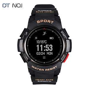 2019 NEW No.1 F6 Smartwatch IP68 Waterproof Bluetooth 4.0 Dynamic Heart Rate Monitor Smart watch For Android Apple Smart Phone
