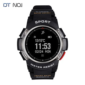 2019 NEW No.1 F6 Smartwatch IP68 Waterproof Bluetooth 4.0 Dynamic Heart Rate Monitor Smart watch For Android Apple Smart Phone