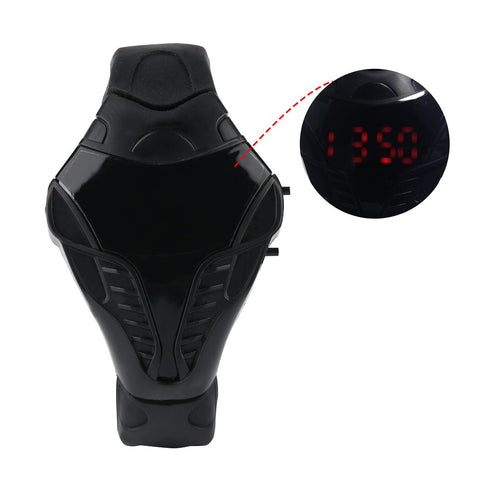 Digital Outdoor Sports Smart Watch for Kids, Cool Black Smart Watches for Teenager, Waterproof Wristwatch for Children