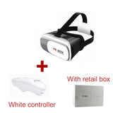VR 2.0 glass Glasses Google Cardboard Virtual Reality 3D VR Smartphone+Bluetooth Gamepad For iPhone xiaomi 3.5 - 6.0 inch