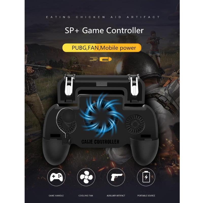 2000mAh Cooling Fan PUBG Controller Gamepad Mobile Trigger Joystick Mobile