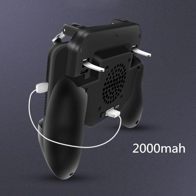 2000mAh Cooling Fan PUBG Controller Gamepad Mobile Trigger Joystick Mobile