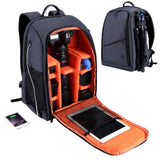 PULUZ Outdoor Portable Waterproof Scratch-proof Dual Shoulders Backpack Camera Accessories Bag Digital DSLR Photo Video Bag